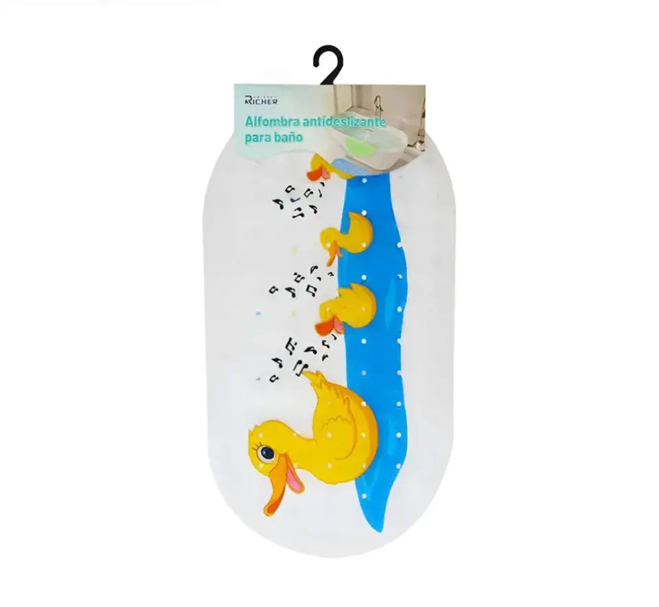 Alfombra antideslizante infantil para baño 67x36 cm 3
