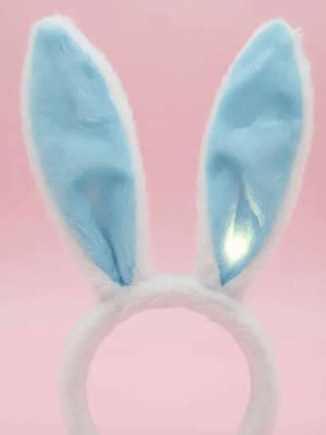 Cintillo Orejas De Conejo Con Luz Fiesta