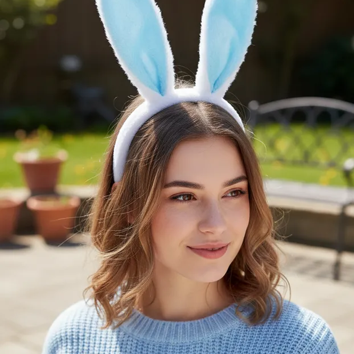 Cintillo Orejas De Conejo Con Luz Fiesta 3