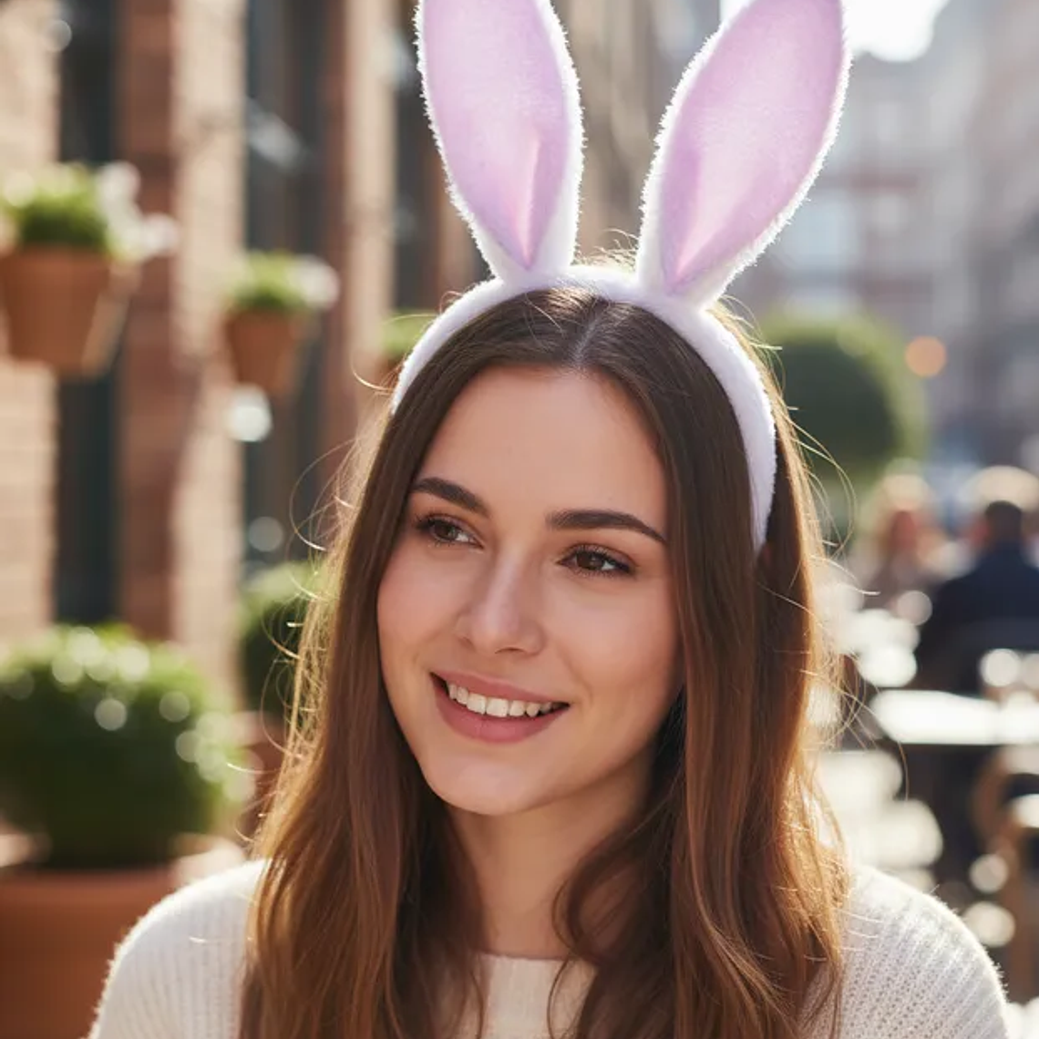 Cintillo Orejas De Conejo Con Luz Fiesta 9