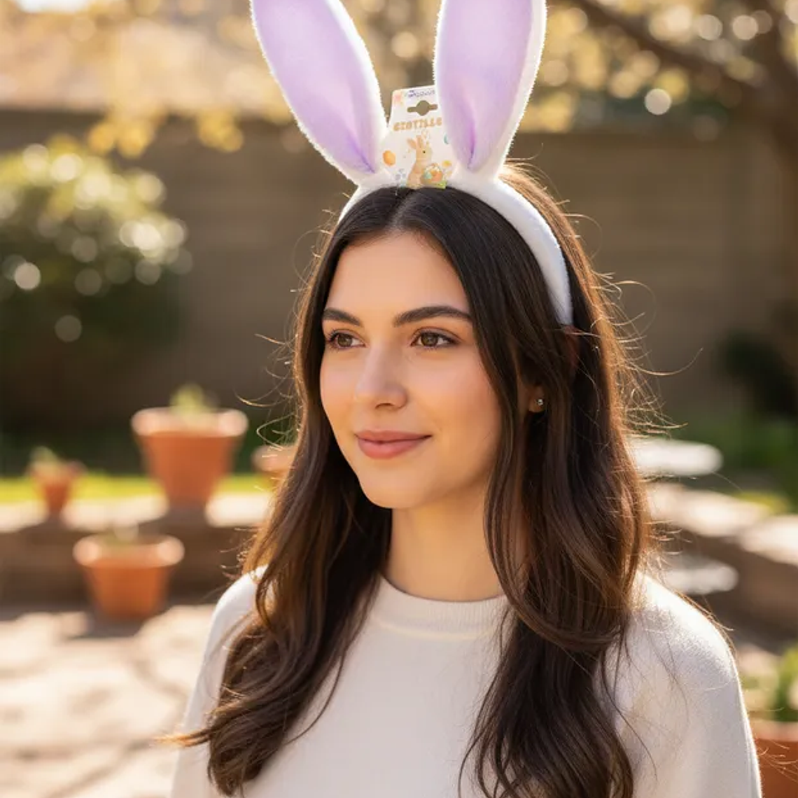 Cintillo Orejas De Conejo Con Luz Fiesta 10