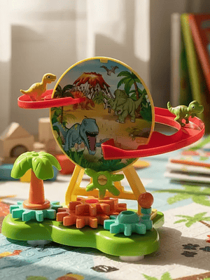 Pista De Dinosaurios Juguete Didáctico Con Engranajes Niños
