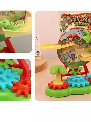 Pista De Dinosaurios Juguete Didáctico Con Engranajes Niños