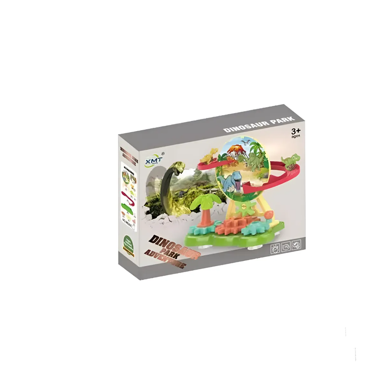 Pista De Dinosaurios Juguete Didáctico Con Engranajes Niños 4
