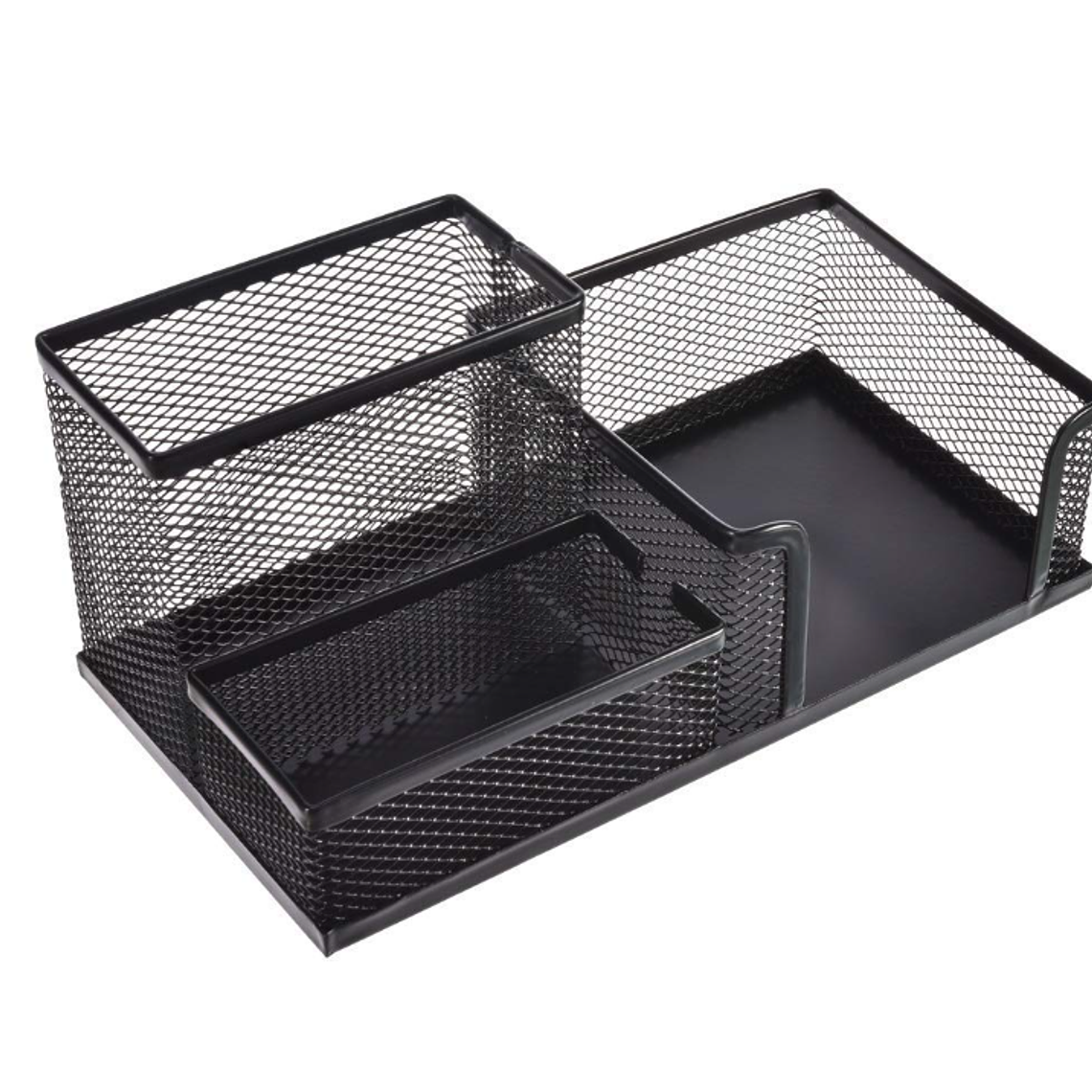 Organizador De Escritorio Metálico Malla 3 Compartimentos 2