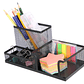 Organizador De Escritorio Metálico Malla 3 Compartimentos - Miniatura 1