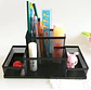 Organizador De Escritorio Metálico Malla Negra Portalápices - Miniatura 3