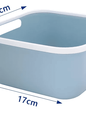 Caja Canasto Organizador Plástico Multiuso 17x16x9cm
