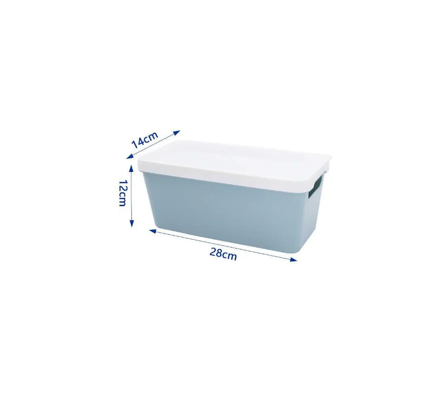 Caja Organizadora Plástica Con Tapa 28x14x12cm  1