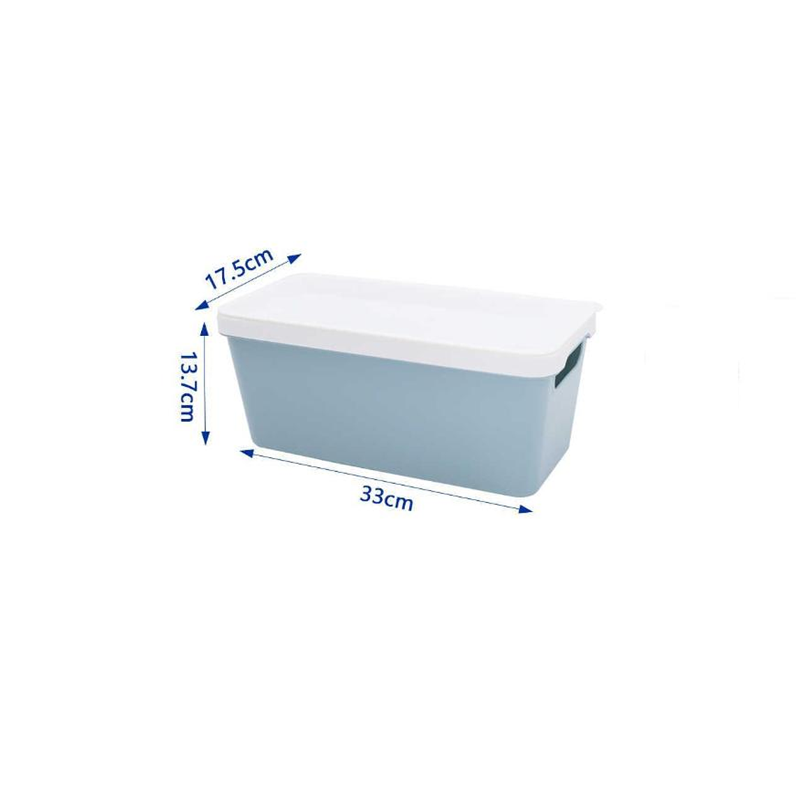 Caja Organizadora Plástica Con Tapa 33x17.5cm  4