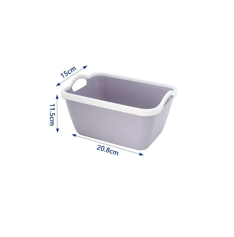 Canasto Organizador Plástico Multiuso Con Asas 21x15x11.5cm 5