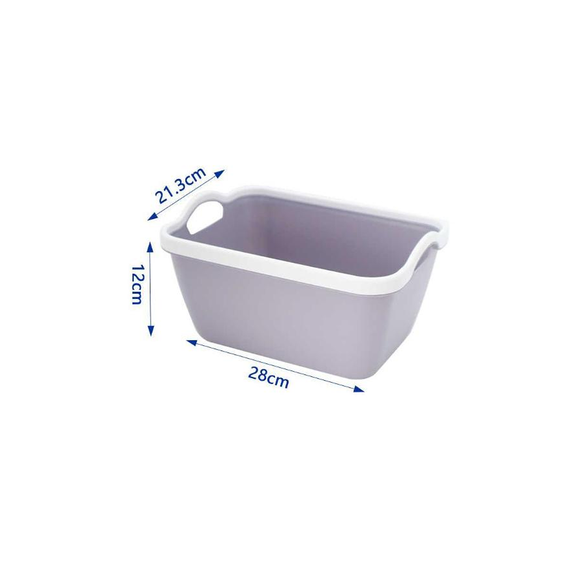 Canasto Organizador Plástico Multiuso Con Asas 28x21x12cm 3