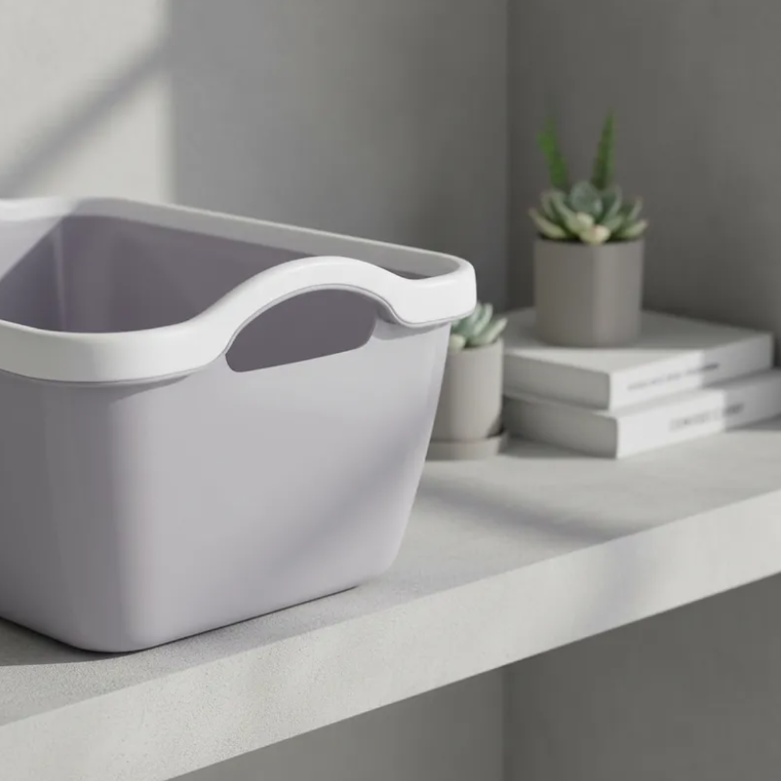 Canasto Organizador Plástico Multiuso Con Asas 28x21x12cm 5