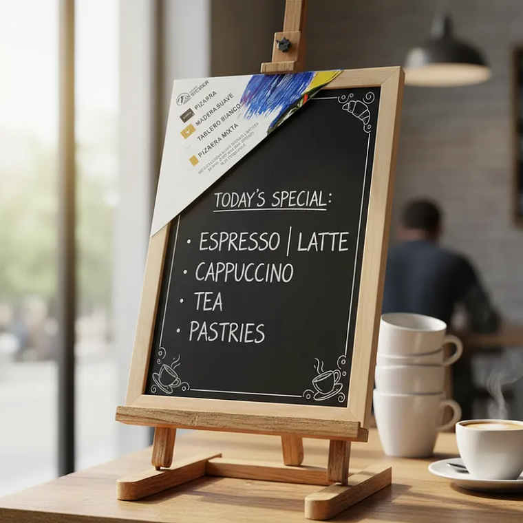 Pizarra de Tiza  con Marco de Madera 30x20cm 4