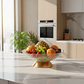 Frutera Centro De Mesa De Plástica Con Base Dorada 26cm - Miniatura 1