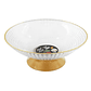 Frutera Centro De Mesa De Plástica Con Base Dorada 26cm - Miniatura 4