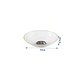 Fuente Frutero Ensaladera de Plástico con Borde Dorado 23cm - Miniatura 5