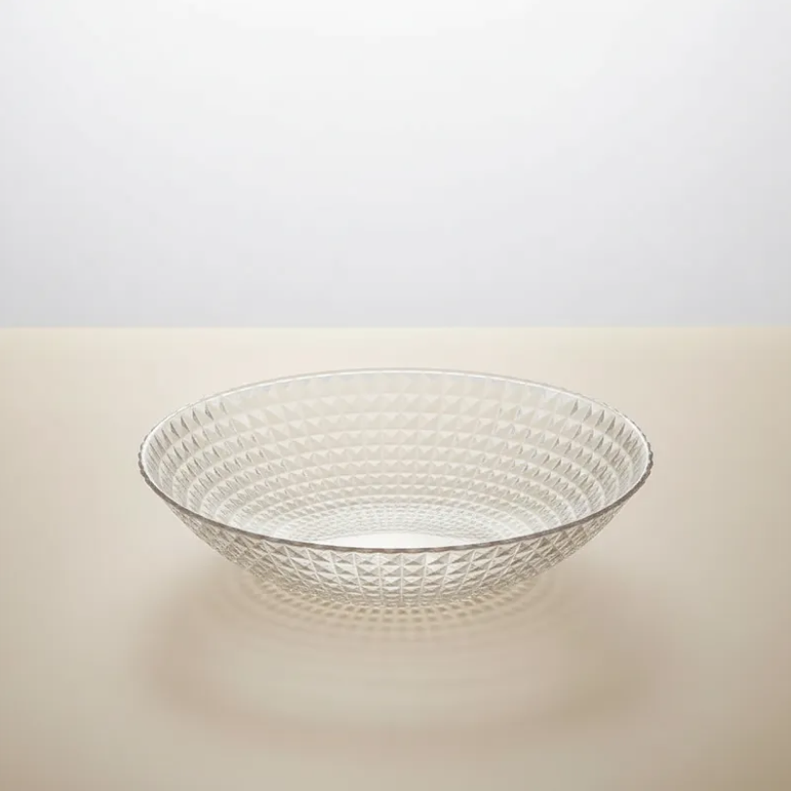 Bowl Ensaladera Frutera Plástico Transparente 23cm Diseño 5