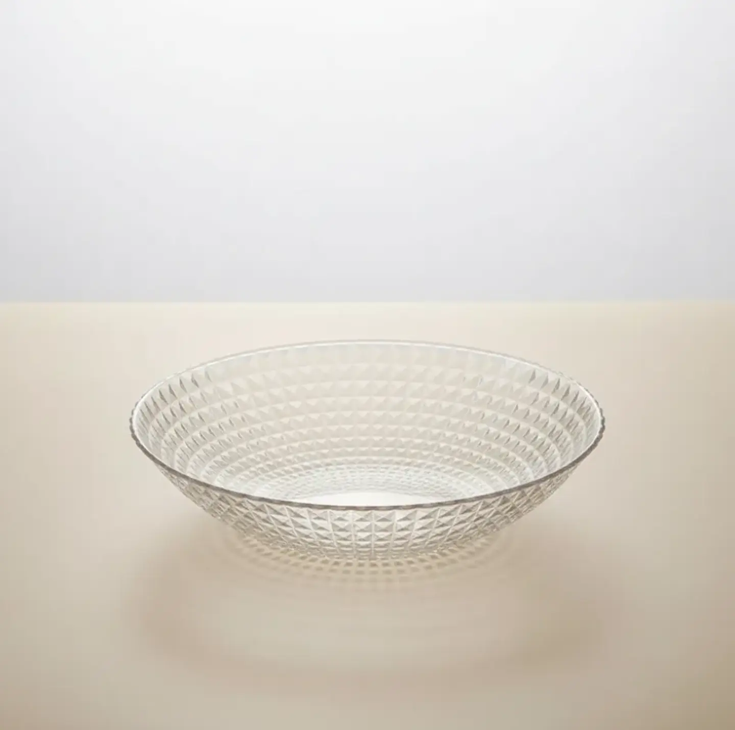 Bowl Ensaladera Frutera Plástico Transparente 23cm Diseño 5