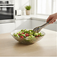 Bowl Ensaladera Frutera Plástico Transparente 23cm Diseño - Miniatura 4