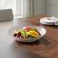 Bowl Ensaladera Frutera Plástico Transparente 23cm Diseño - Miniatura 1
