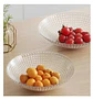 Bowl Ensaladera Frutera Plástico Transparente 23cm Diseño - Miniatura 7