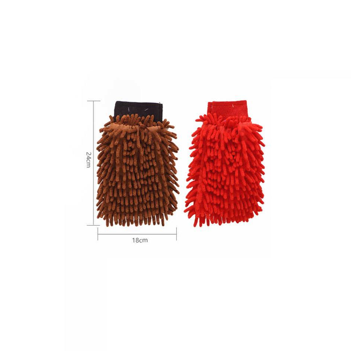 Guante de Microfibra para Limpieza y Lavado 24x18cm 2