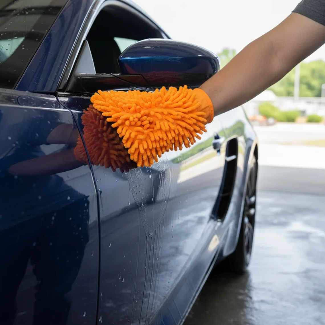 Guante de Microfibra para Limpieza y Lavado 24x18cm 4