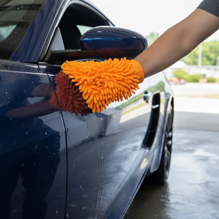 Guante de Microfibra para Limpieza y Lavado 24x18cm 4