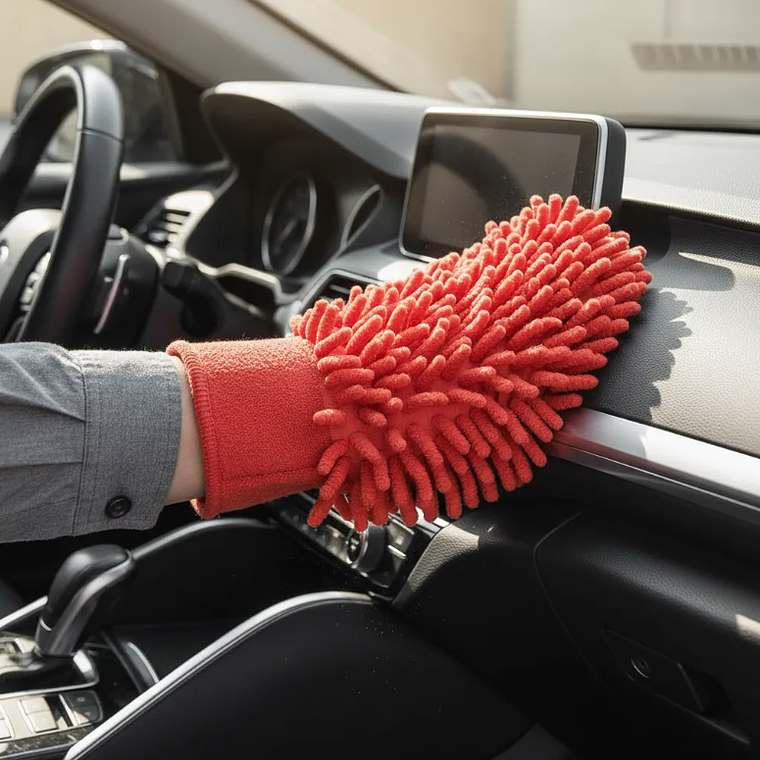 Guante de Microfibra para Limpieza y Lavado 24x18cm 6