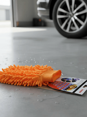 Guante de Microfibra para Limpieza y Lavado 24x18cm