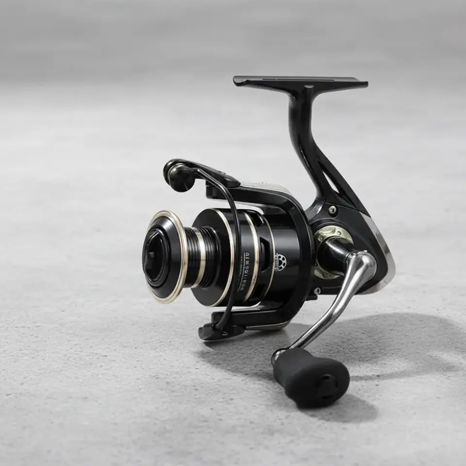 Carrete De Pesca Spinning Metálico Serie BC6000 Negro 1
