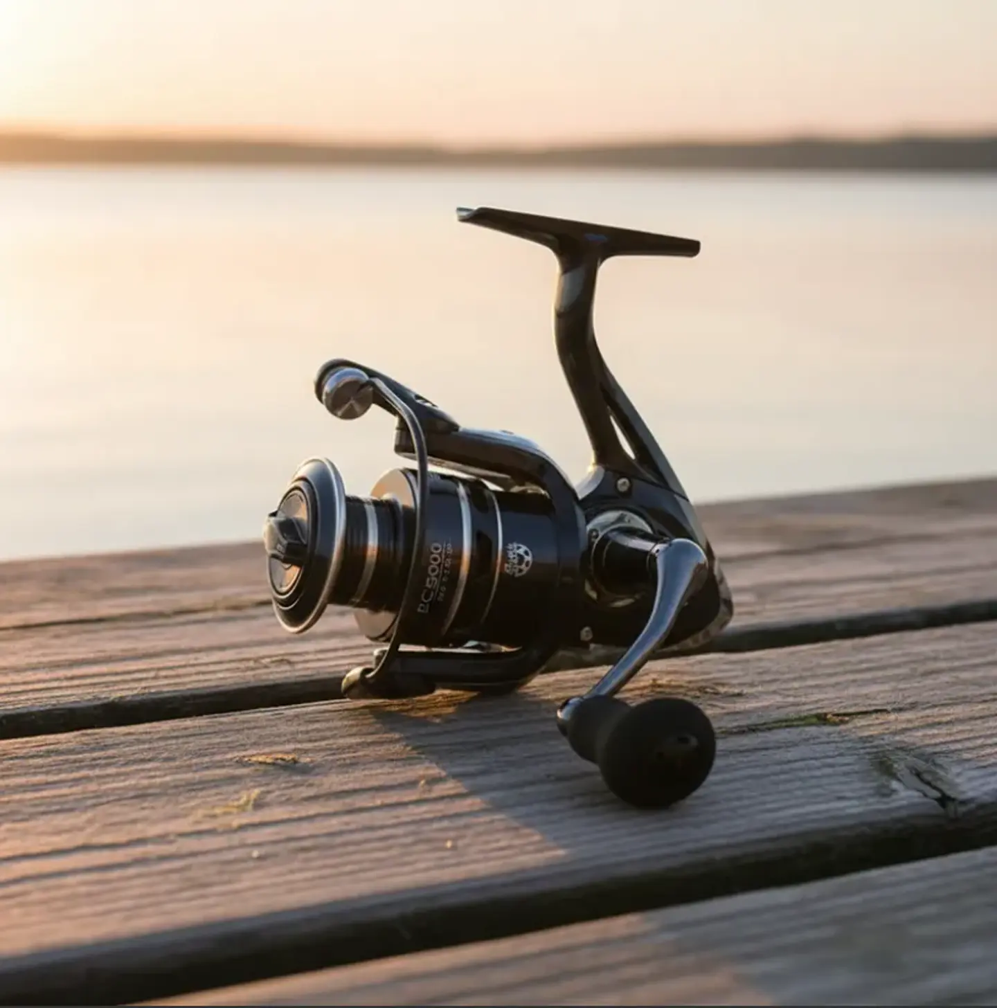 Carrete De Pesca Spinning Metálico Serie BC6000 Negro 5