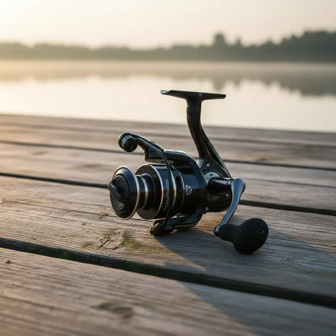 Carrete De Pesca Spinning Metálico Serie BC6000 Negro 6