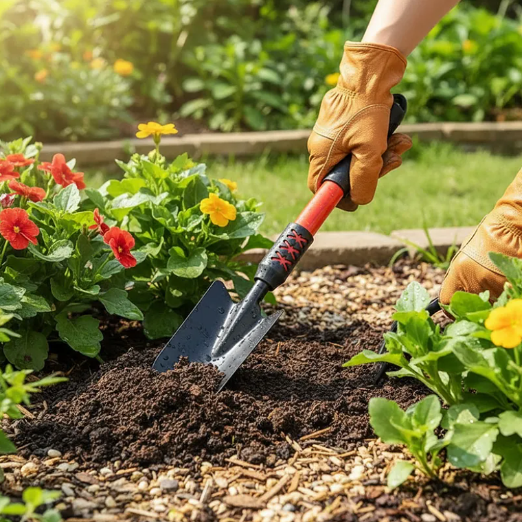 Pala De Jardín Metálica Mango Largo Ergonómico 41.5cm 6