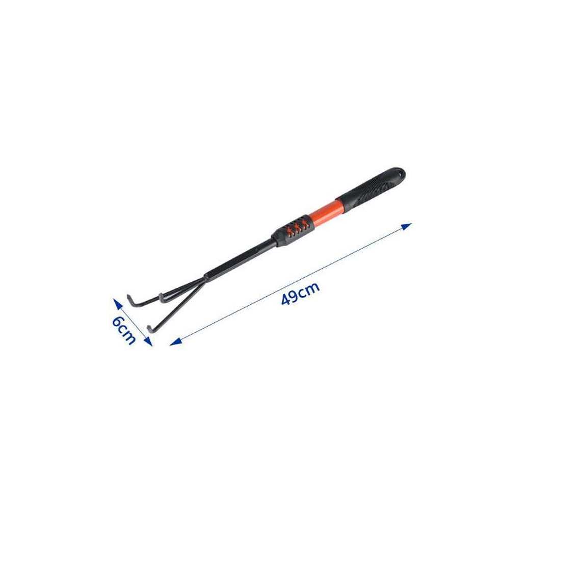 Rastrillo Cultivador De Mano Para Jardín 3 Puntas 49 Cm 3