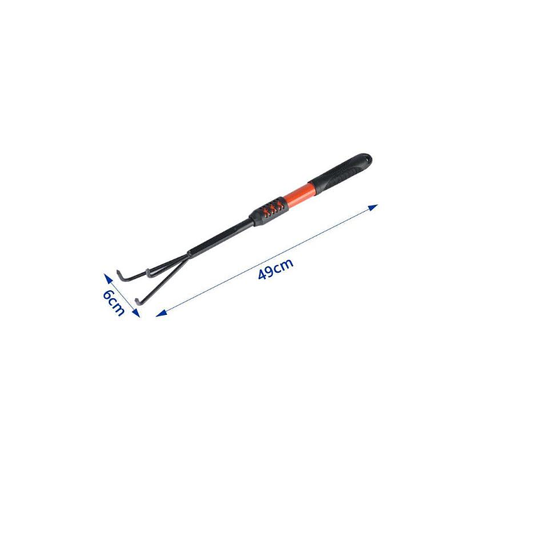 Rastrillo Cultivador De Mano Para Jardín 3 Puntas 49 Cm 3