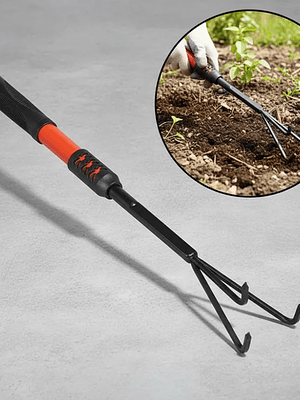 Rastrillo Cultivador De Mano Para Jardín 3 Puntas 49 Cm