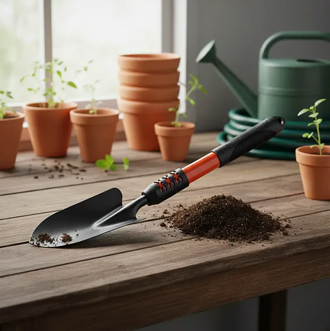 Pala de Jardín Metálica Mango Goma Ergonómico 43cm