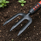 Cultivador De Mano Para Jardín 40cm Mango Ergonómico 3 Puntas - Miniatura 1