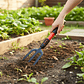 Cultivador De Mano Para Jardín 40cm Mango Ergonómico 3 Puntas - Miniatura 2