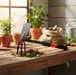 Herramienta Jardín 2 En 1 Azada Y Rastrillo Cultivador Mano - Miniatura 5