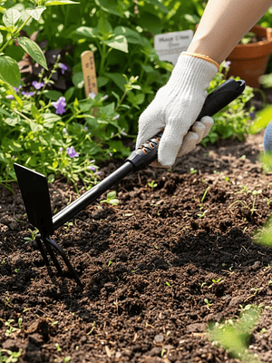 Herramienta Jardín 2 En 1 Azada Y Rastrillo Cultivador Mano