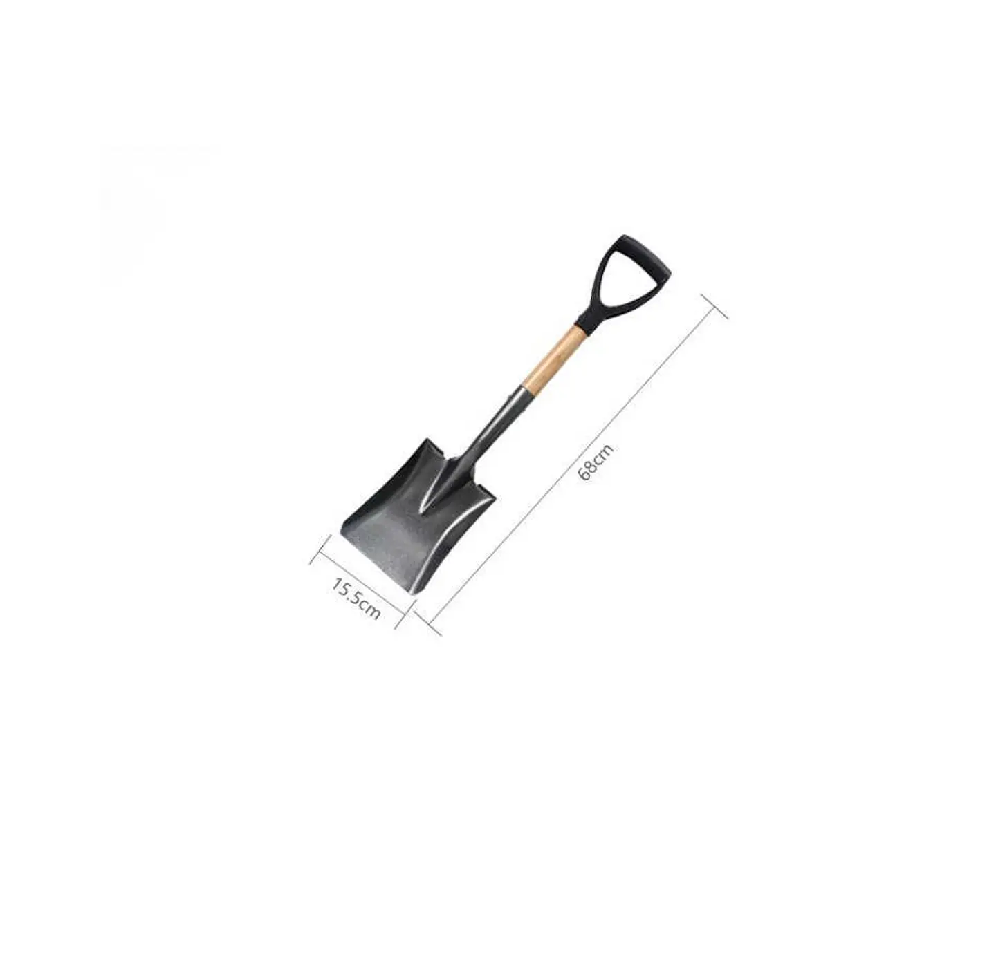 Pala Cuadrada Jardín Mango Madera 68cm 5