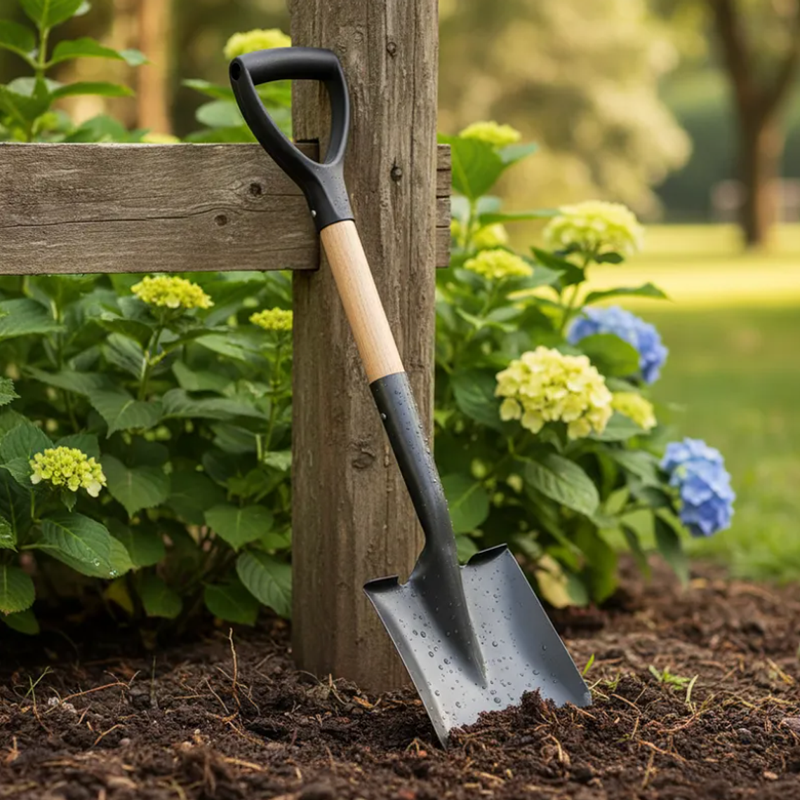 Pala Cuadrada Jardín Mango Madera 68cm 1