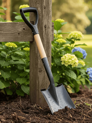 Pala Cuadrada Jardín Mango Madera 68cm