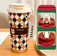 Vaso Térmico Mug Kawaii Para Café Con Tapa Y Correa Diseños - Miniatura 7