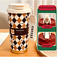 Vaso Térmico Mug Kawaii Para Café Con Tapa Y Correa Diseños - Miniatura 7