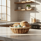 Canasto De Mimbre Redondo Pascua 16x6cm - Miniatura 2