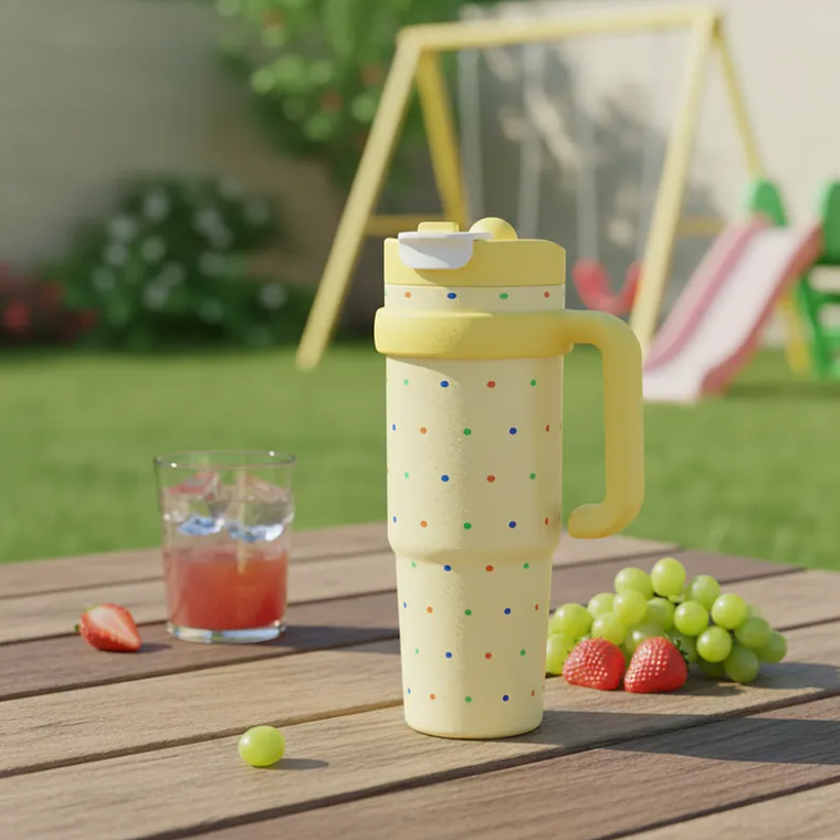 Vaso Térmico Infantil Con Asa Y Tapa Diseños Acero Inoxidable 3